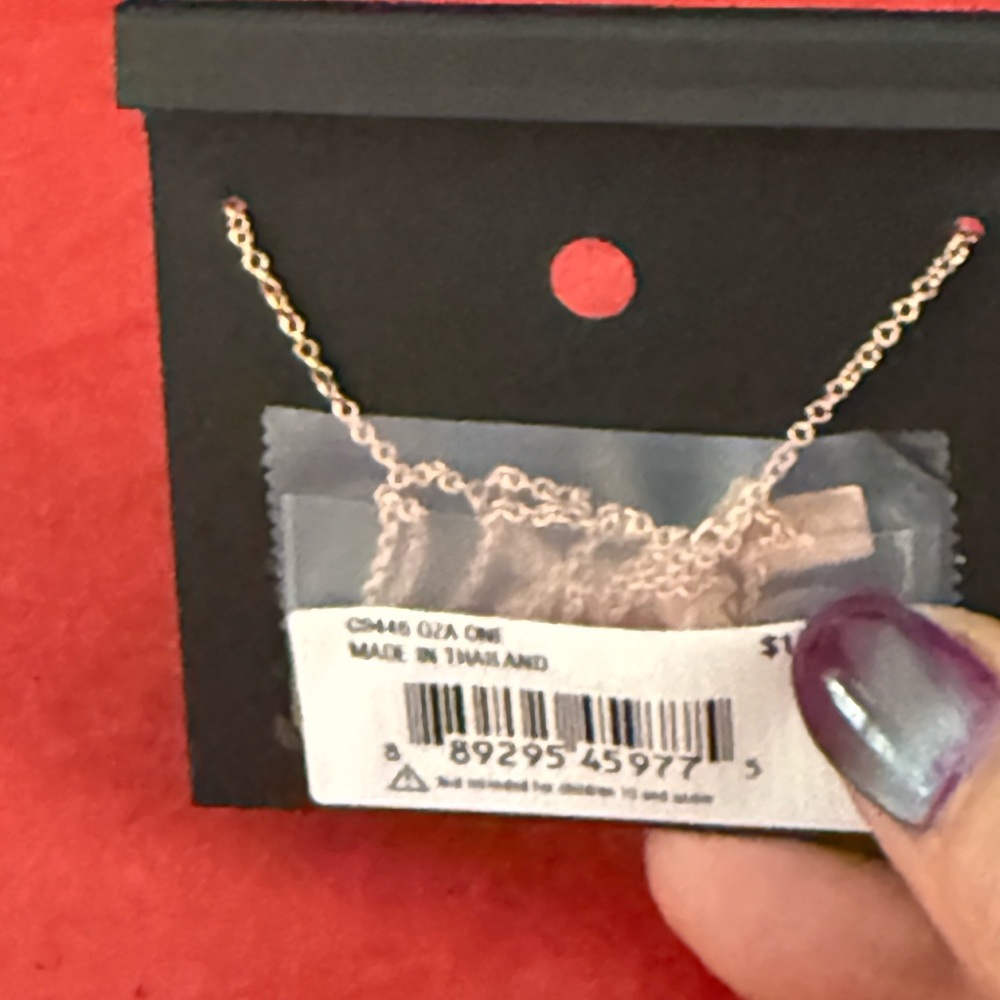 NWT Coach Gold and white crystals Necklace - Picture 5 of 8